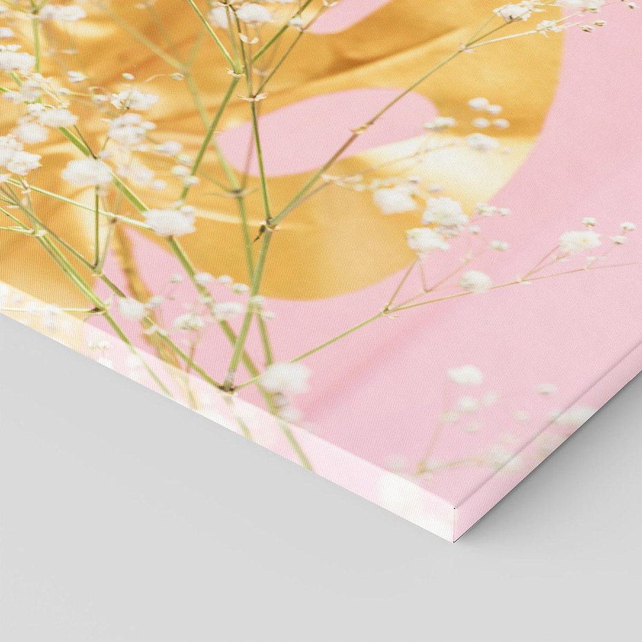 Obraz na płótnie 80x120 - : Elegancja w Złocie - złote, liście