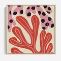Obraz w ramie 50x50 - Księga Pastelowych Impulsów - abstrakcyjny obraz, plakat - rama drewno