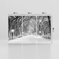 Obraz na płótnie 120x80 - cisza wśród drzew - zima, park