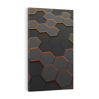 Obraz na płótnie 80x120 - Trójwymiarowa abstrakcja - 3D, abstrakcja