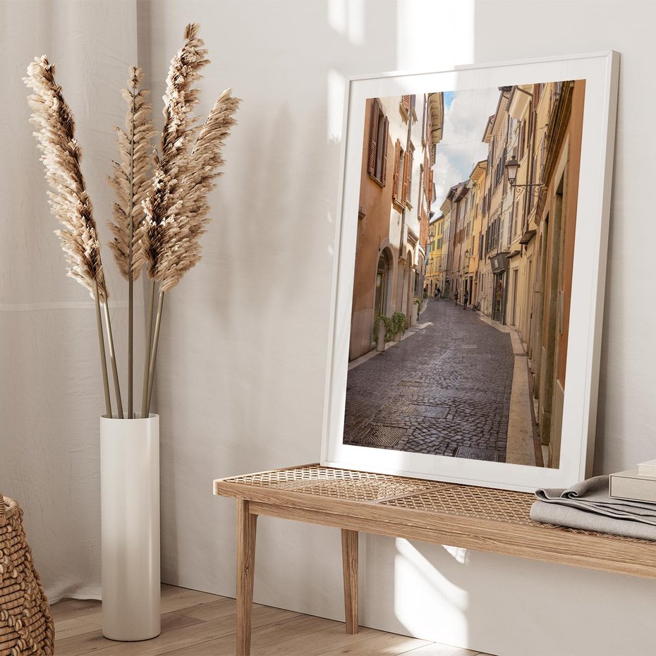 Plakat bez ramy 21x30 - Magiczne widoki - uliczka, perspektywa