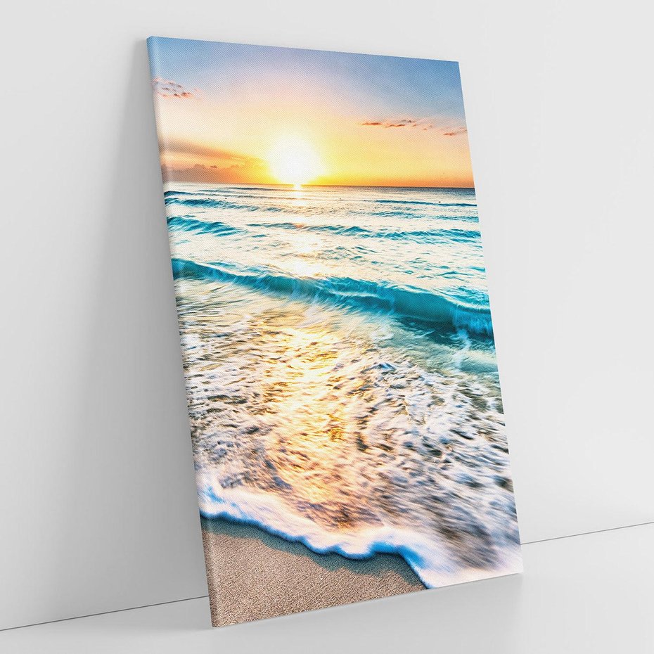 Obraz na płótnie 80x120 - Spokój morza: moment relaksu - plaża, morze