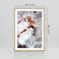 Plakat w ramie 50x70 - Baletowa Sztuka - balet, sztuka - rama drewno