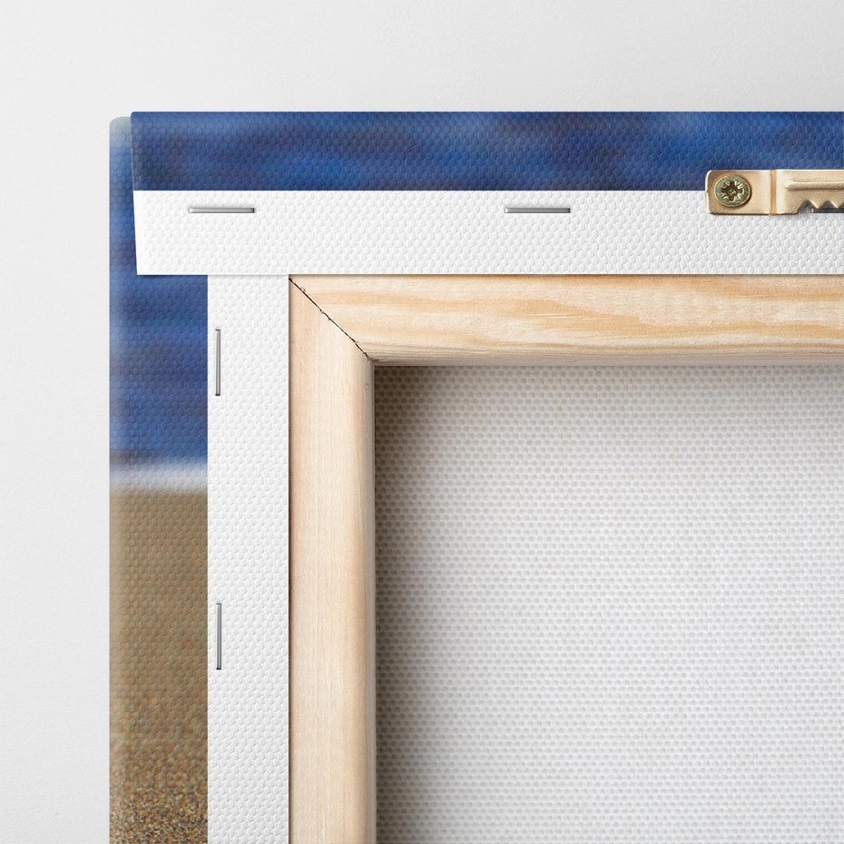 Obraz na płótnie 100x70 - Kamienie na plaży nad morzem - kamienie, plaża