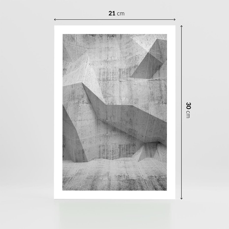 Plakat bez ramy 21x30 - Geometryczna harmonia sztuki - geometria, sztuka