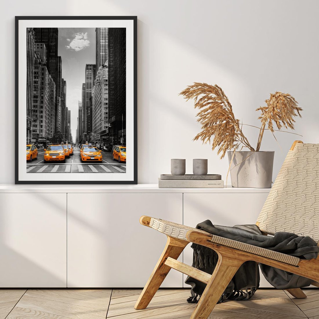 Plakat w ramie 30x40 - Wibracje Nowego Jorku - miasto, Nowy Jork - rama czarna