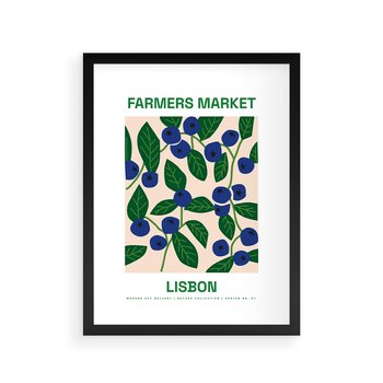 Plakat w ramie 50x70 - Rozkwitający Taniec - rośliny, wazon - rama czarna