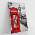 Obraz na płótnie 80x120 - Budka w Londynie - Londyn, budka
