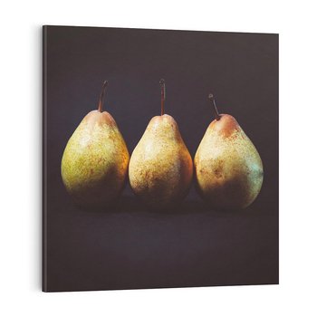 Obraz na płótnie 60x60 - Gruszki - Owocowa Harmonia - gruszki, owowce