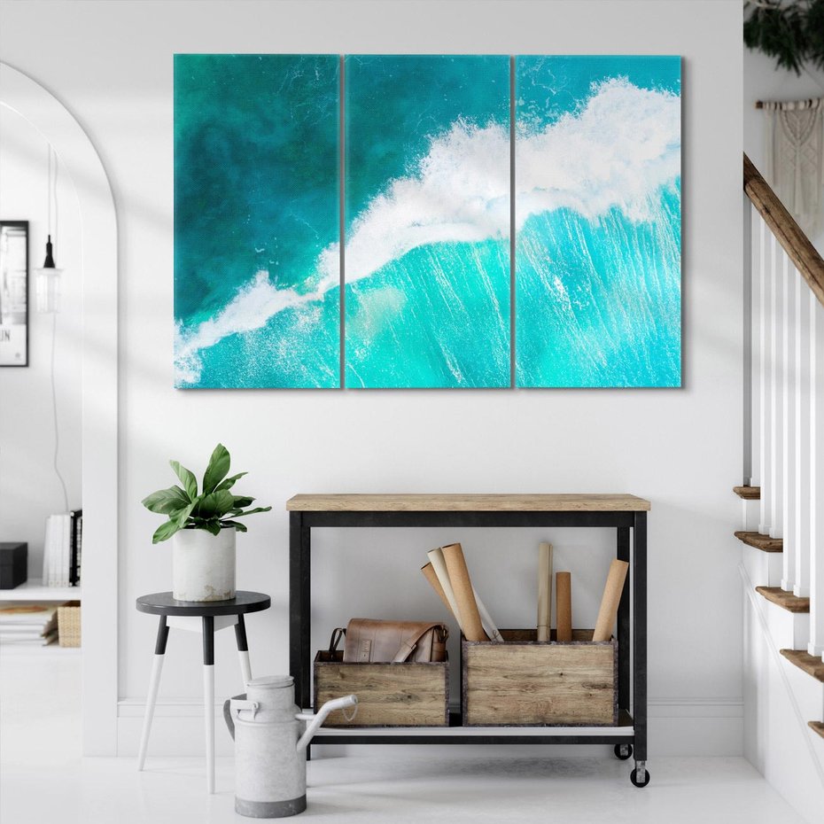 Obraz na płótnie 120x80 - Siła i Spokój - morze, ocean