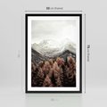 Plakat w ramie 50x70 - Jesienna Przyroda - góry, jesień - rama czarna