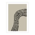 Plakat bez ramy 21x30 - Migotliwa Innowacyjna Ekspresja - boho plakat, czarne kropki kreski