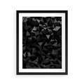 Plakat w ramie 40x50 - Geometryczna nowoczesność - geometryczne, nowoczesne - rama czarna