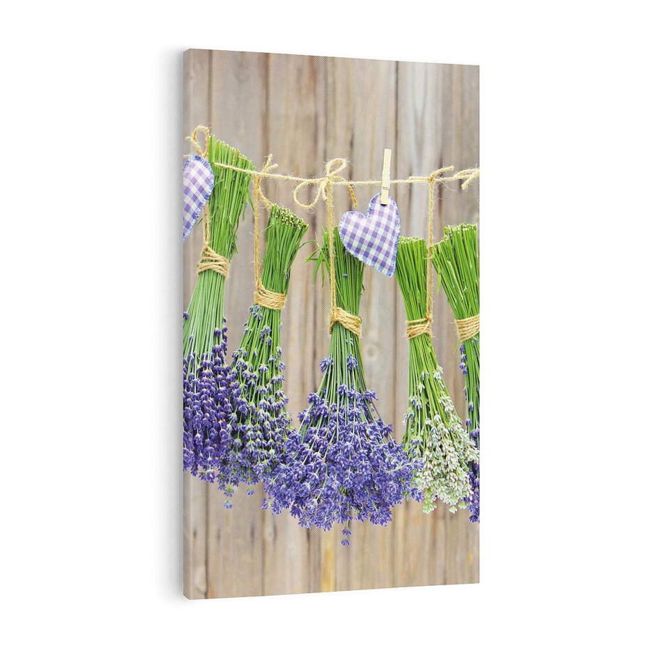 Obraz na płótnie 50x70 - Lawenda kompozycja Kwiaty - lawenda, kwiaty