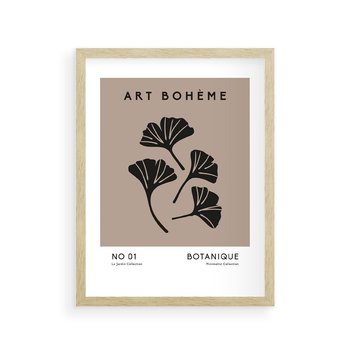 Plakat w ramie 30x40 - Botaniczne wymysły - sztuka boho, plakat - rama drewno