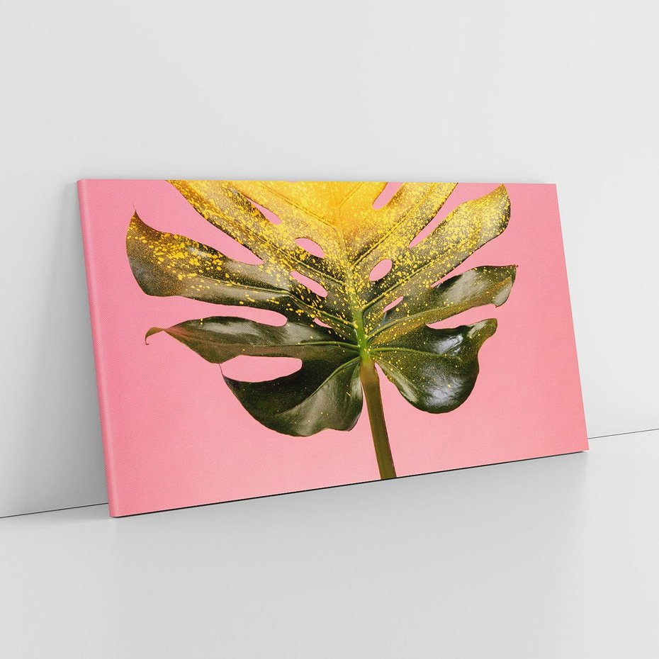 Obraz na płótnie 100x50 - Majestatyczna monstera - monstera, liść