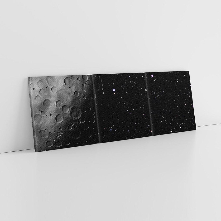 Obraz na płótnie 120x40 - Księżyc kosmiczny - księżyc, kosmos