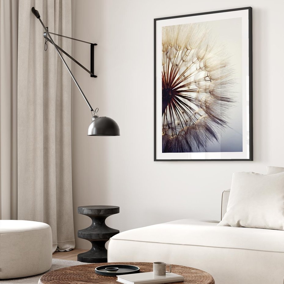 Plakat bez ramy 40x50 - Makro piękno dmuchawca - makro, dmuchawiec