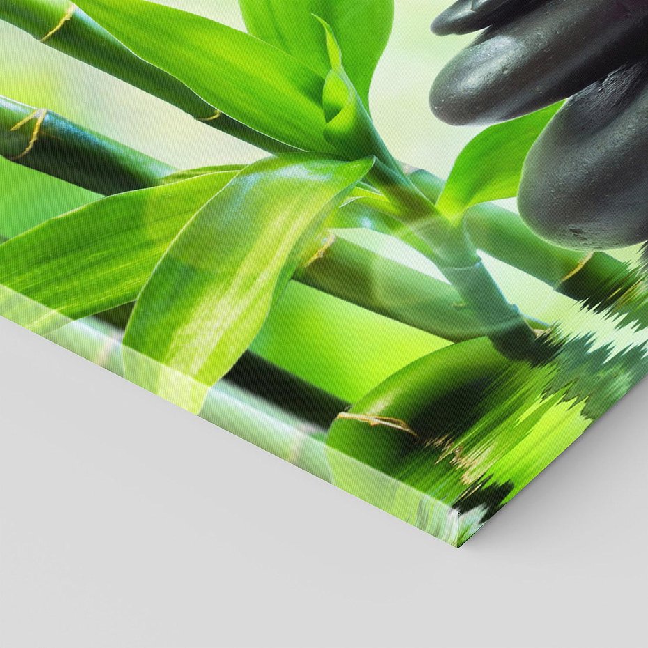 Obraz na płótnie 100x50 - Relaksujący świat SPA z kwiatami i bambusem - spa, kwiaty