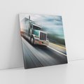 Obraz na płótnie 60x60 - Przez prerię ciężarówką - ciężarówka, USA