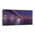 Obraz na płótnie 140x70 - Most w Nowym Jorku nocą - most, Nowy Jork