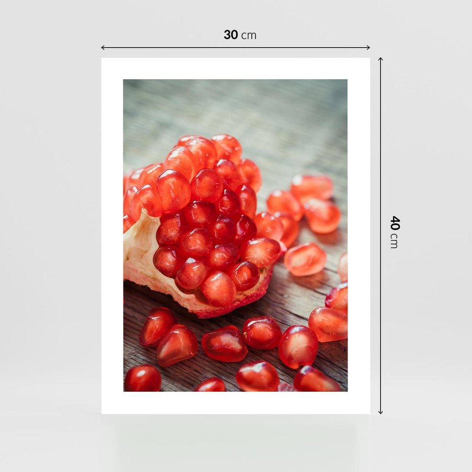 Plakat bez ramy 30x40 - Granatowa Inspiracja Kuchni - granat, kuchnia