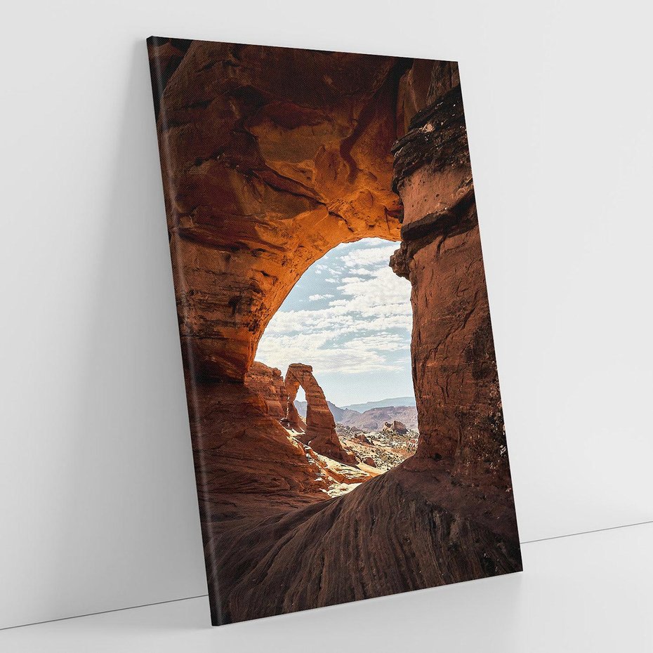 Obraz na płótnie 70x100 - Magia pustynnego kanionu - pustynia, kanion