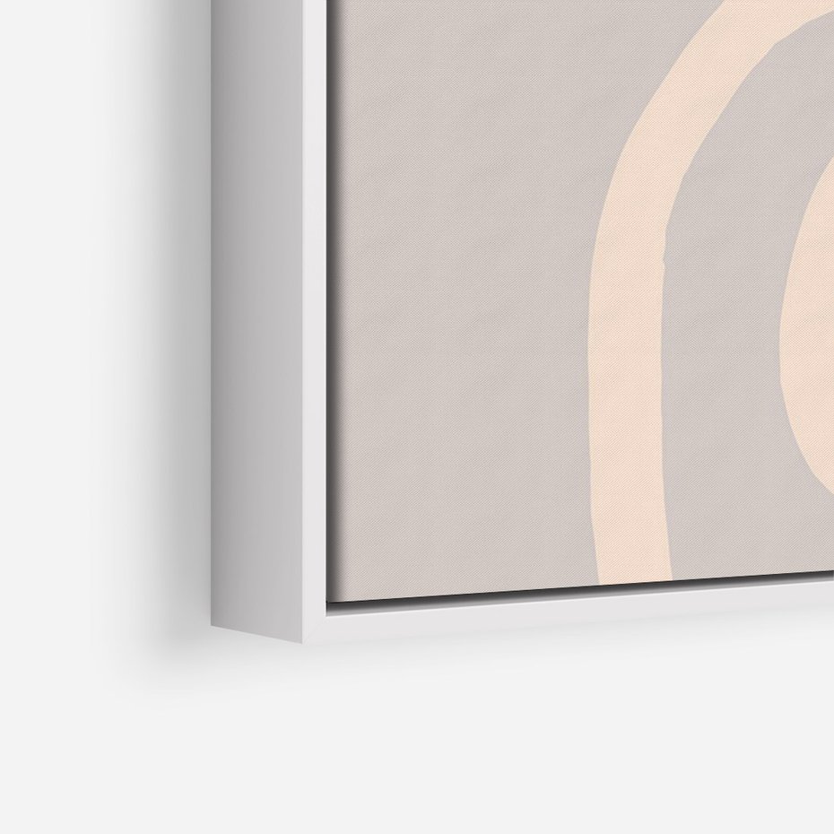 Obraz w ramie 80x120 - Wystylizowana Rewolucja - minimalistyczny obraz, nowoczesny - rama biała