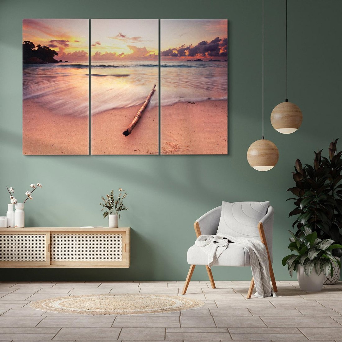 Obraz na płótnie 120x80 - Magia Morza - plaża, morze