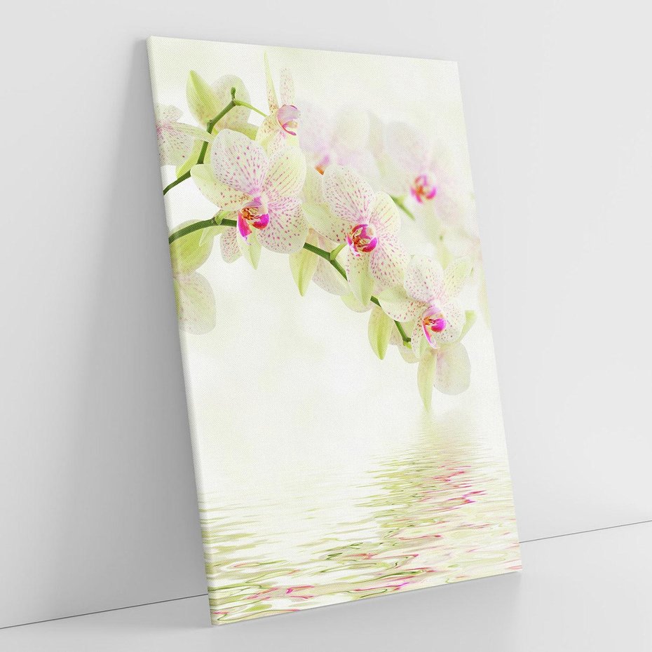Obraz na płótnie 50x70 - Orchidea w Spa - orchidea, kwiaty