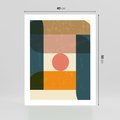 Plakat bez ramy 40x50 - Geometryczna Ekspresja - geometria, plakat