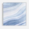 Obraz w ramie 50x50 - Abstrakcyjna akwarela - abstrakcja, akwarela - rama biała