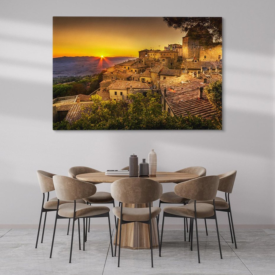 Obraz na płótnie 100x70 - Urok włoskiej przyrody - toscania, Włochy