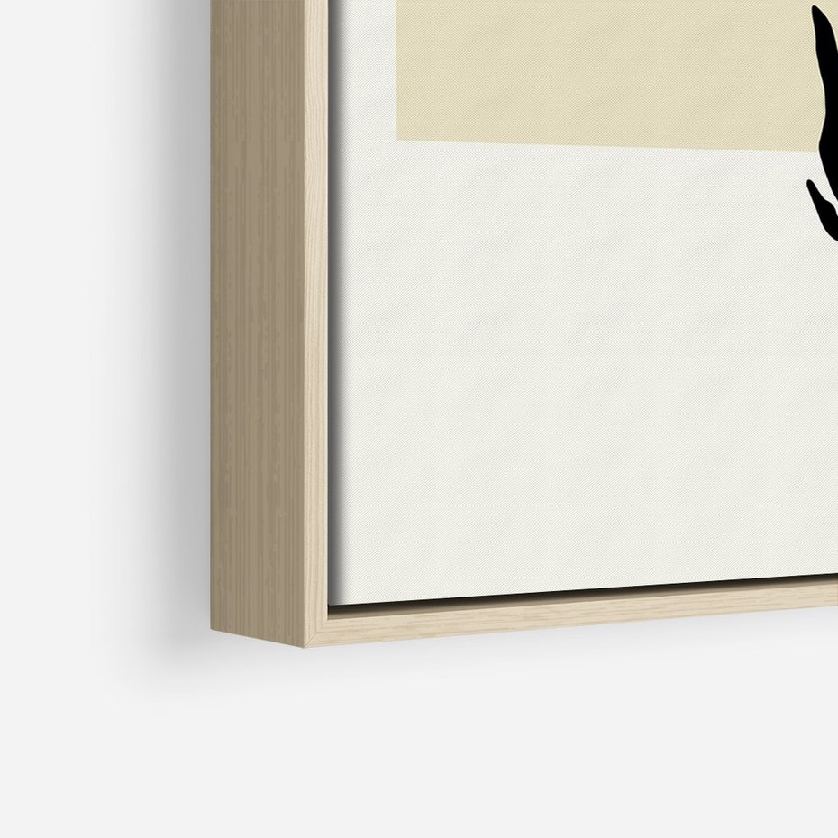 Obraz w ramie 50x70 - Kwiatowe Płótno - kwiaty, typografia - rama drewno