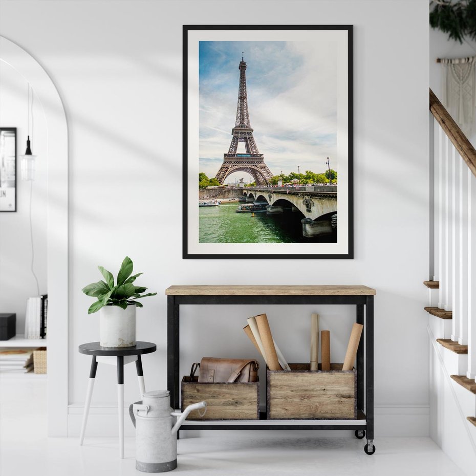 Plakat bez ramy 21x30 - Ikona Romantyzmu - Eiffla, Francja