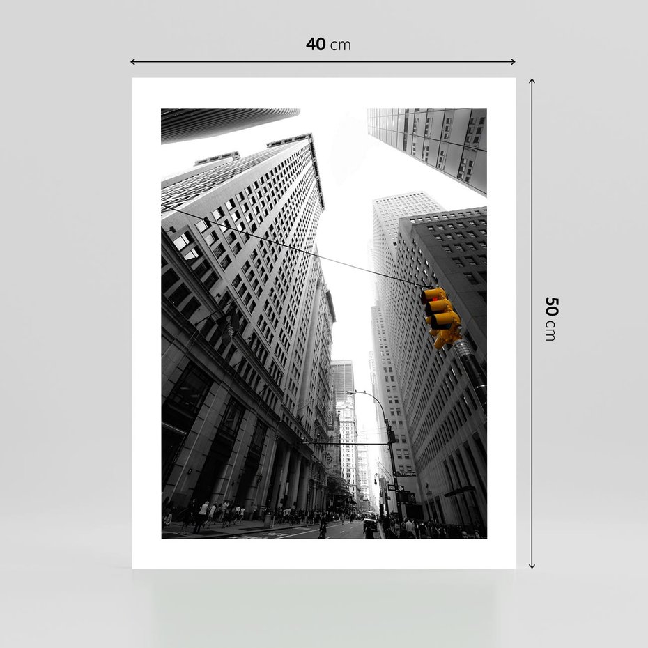 Plakat bez ramy 40x50 - Miejskie Wieże - miasto, wieżowce