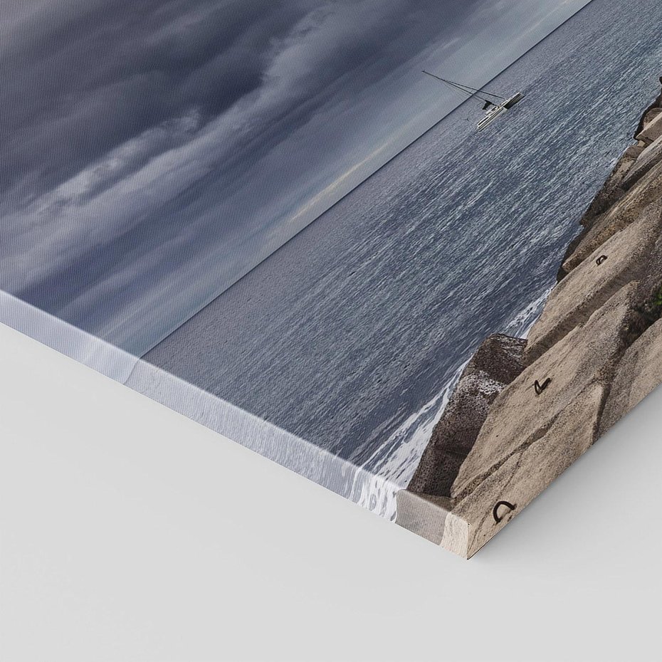 Obraz na płótnie 140x70 - Burzowe emocje - sztorm, morze