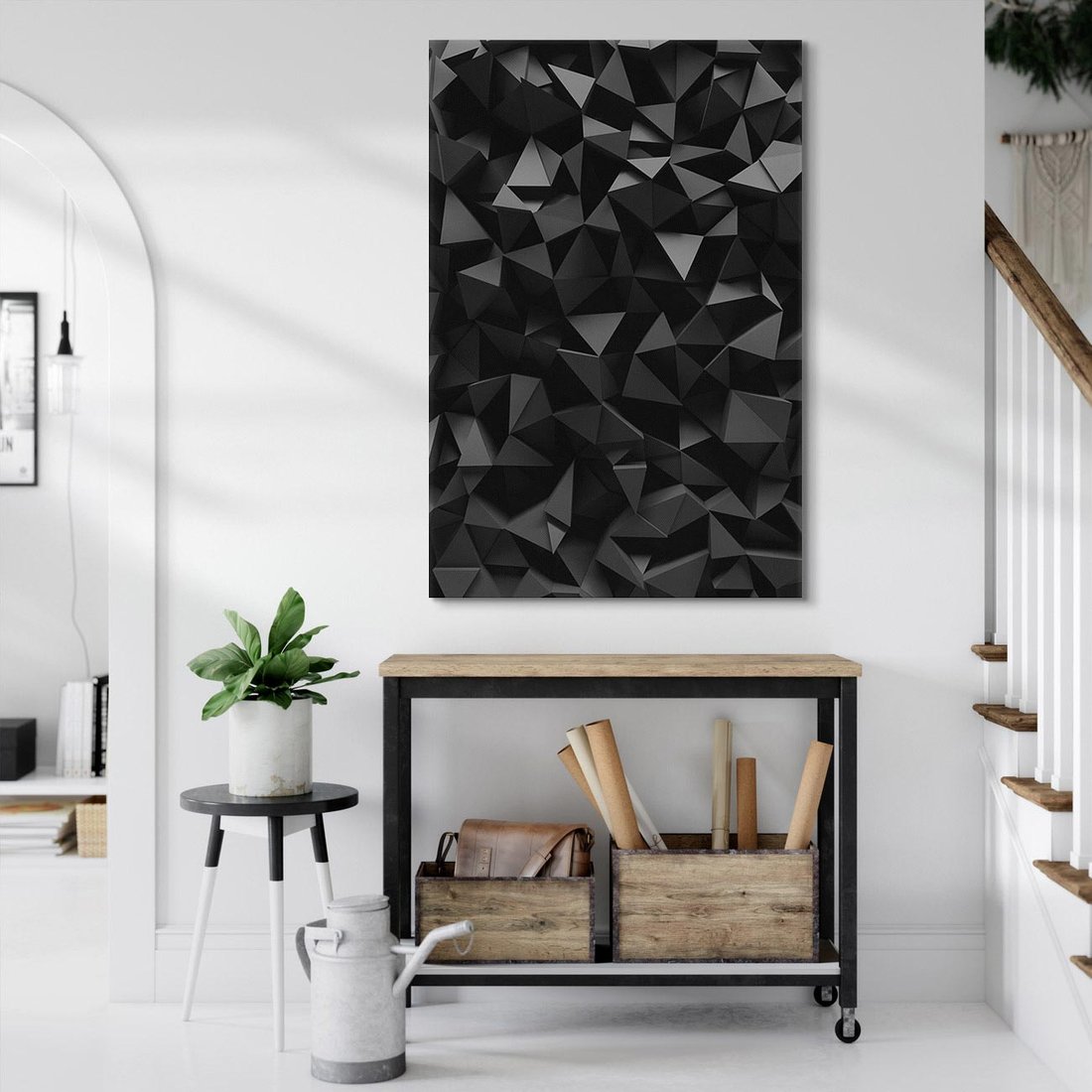 Obraz na płótnie 80x120 - Geometryczna nowoczesność - geometryczne, nowoczesne