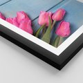 Plakat w ramie 50x70 - Piękno w pełnym rozkwicie - kwiaty, tulipany - rama czarna