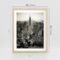 Plakat w ramie 40x50 - Dusza wielkiego miasta - Manhattan, Nowy Jork - rama drewno