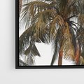 Obraz w ramie 70x50 - Palmy - tęsknota za Hawajami - palmy, Hawaje - rama czarna