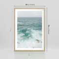 Plakat w ramie 50x70 - Wzburzony Żywioł - morze, ocean - rama drewno