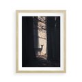 Plakat w ramie 40x50 - Sarnie Skoki - zdjęcie, klimatyczny las - rama drewno