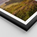 Plakat w ramie 50x70 - Pejzaż na łące - pejzaż, łąka - rama czarna