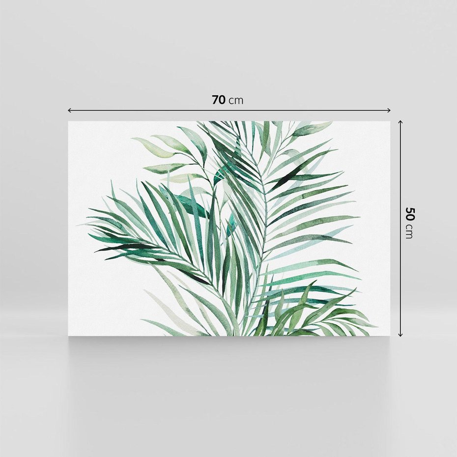 Obraz na płótnie 70x50 - Blask Natury - złote, liście