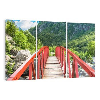 Obraz na płótnie 120x80 - Most do przygody - góry, most