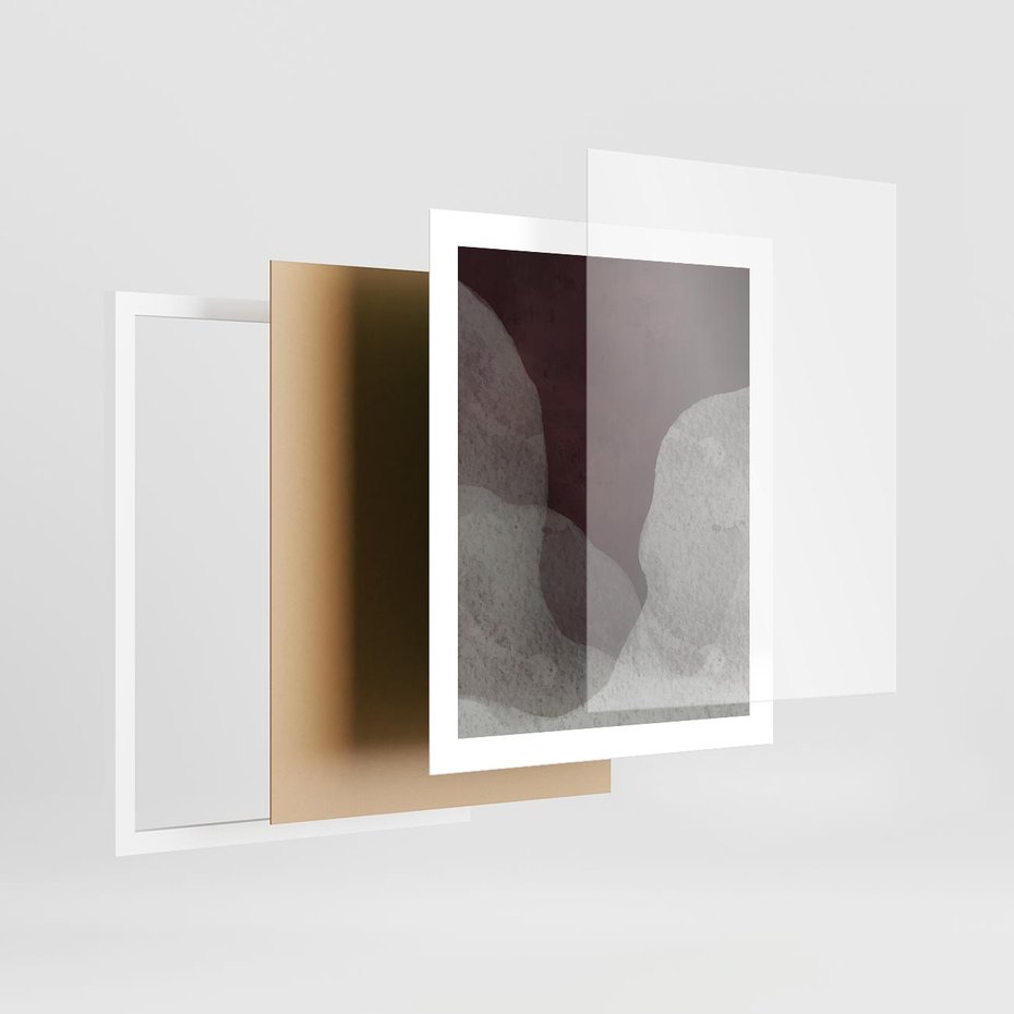 Plakat w ramie 40x50 - Zaklęte Zaburzenia - mroczny plakat, nowoczesne wnętrza - rama biała