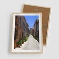 Plakat w ramie 50x70 - Urok uliczki: perspektywa miasta - uliczka, perspektywa - rama drewno