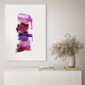 Plakat bez ramy 21x30 - Kolorowe Paznokcie - lakiery, do paznokci