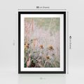 Plakat w ramie 30x40 - Przyroda w Pełnym Blasku: Kolorowa łąka z Kwiatami - łąka, kwiaty na łące - rama czarna